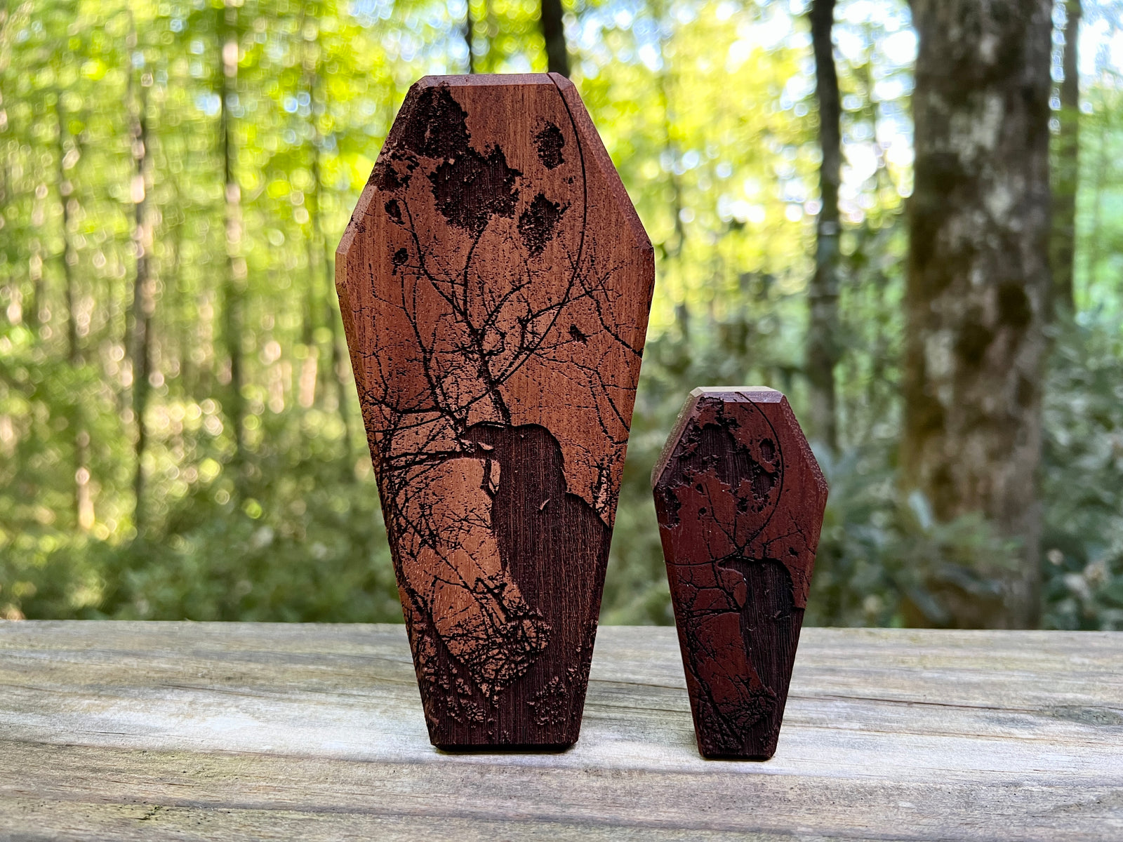 Raven & Moon - Mini Dice Crypt-Cryptic Creative-Cryptic Creative- dice crypt - mini dice - dice vault - dice box - dice coffin