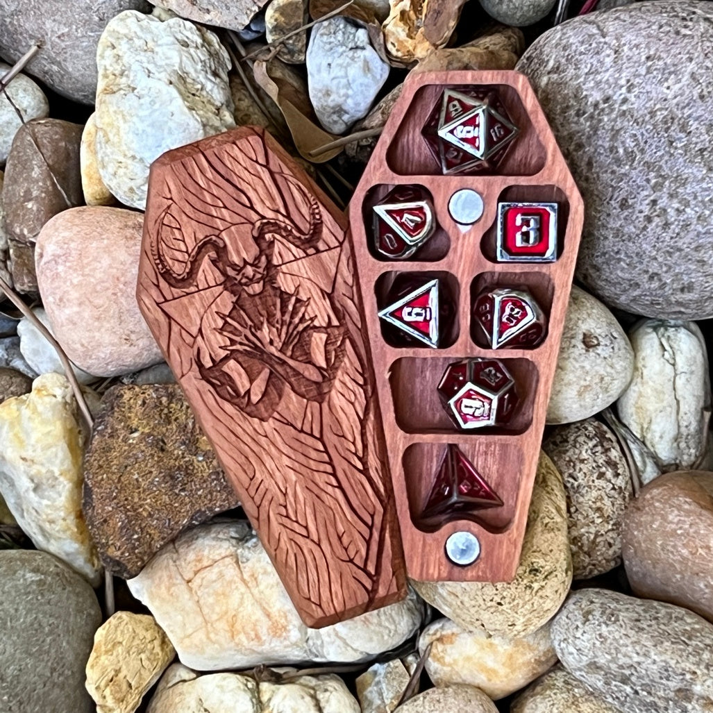 Demon - Mini Dice Crypt-Cryptic Creative-Cryptic Creative- dice crypt - mini dice - dice vault - dice box - dice coffin