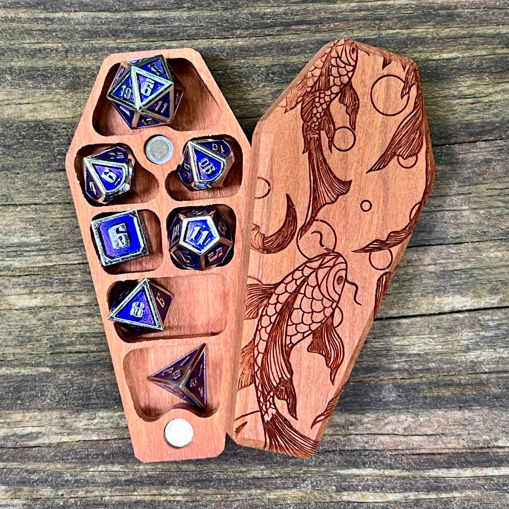 Koi - Mini Dice Crypt-Cryptic Creative-Cryptic Creative- dice crypt - mini dice - dice vault - dice box - dice coffin