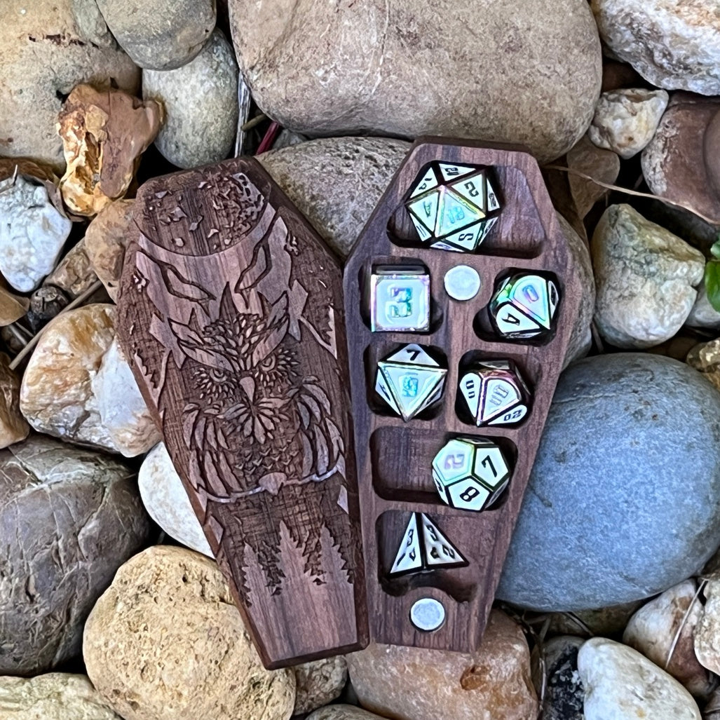 Owl Bear - Mini Dice Crypt-Cryptic Creative-Cryptic Creative- dice crypt - mini dice - dice vault - dice box - dice coffin