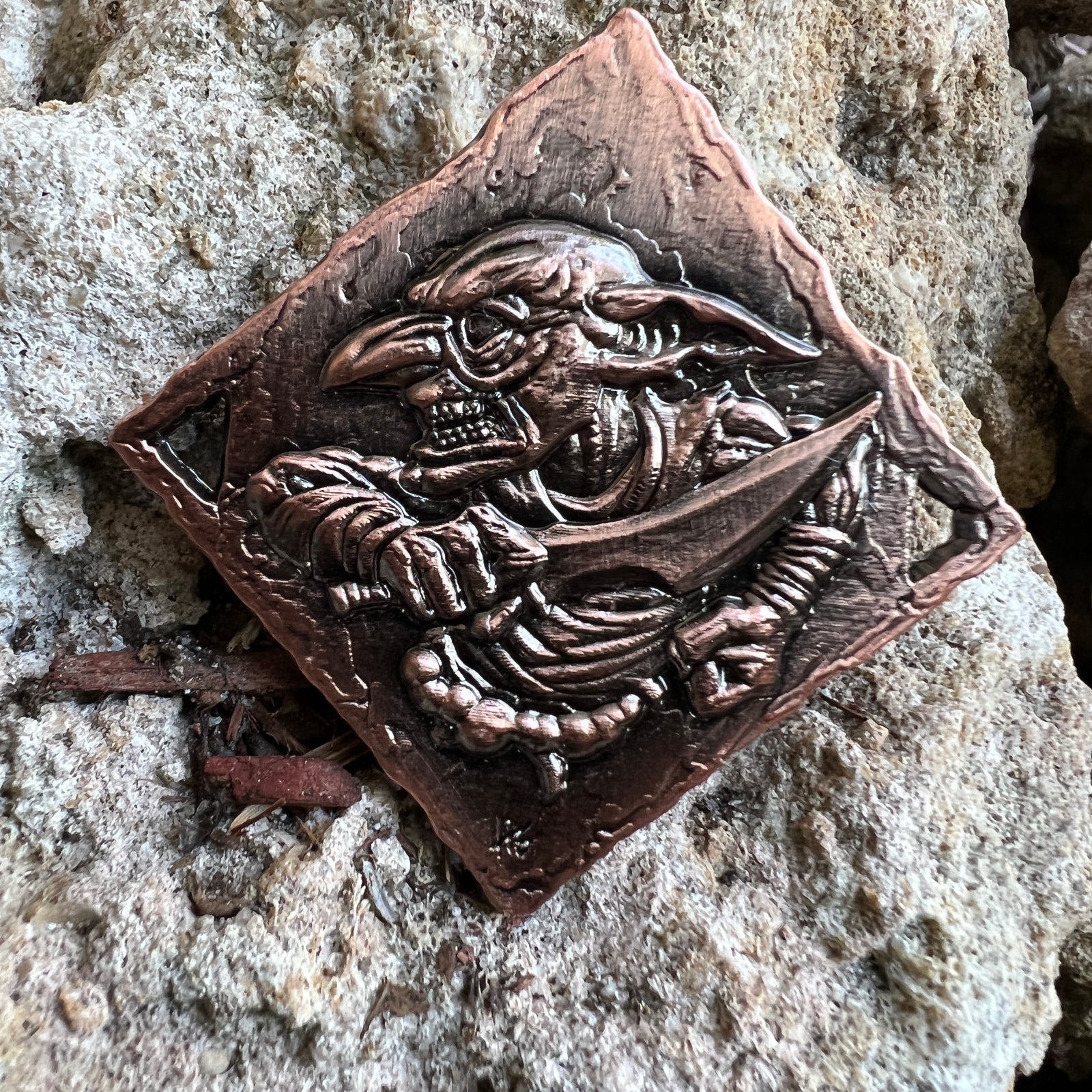 Decision Coin - Goblin-Cryptic Creative-dice coin-dnd coins-rpg coins-LARP Coins-Cryptic Creative