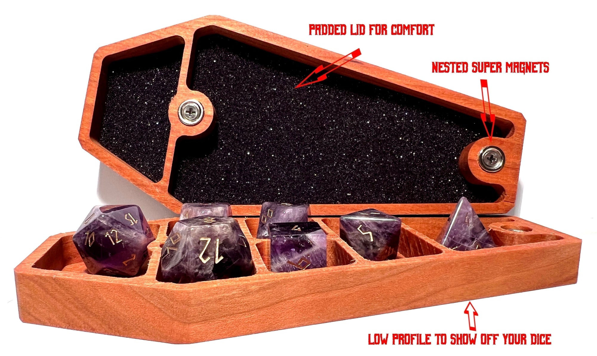 Mimic-Dice Crypt-Cryptic Creative-dice casket-dice vault-dice box-dice tray-Cryptic Creative