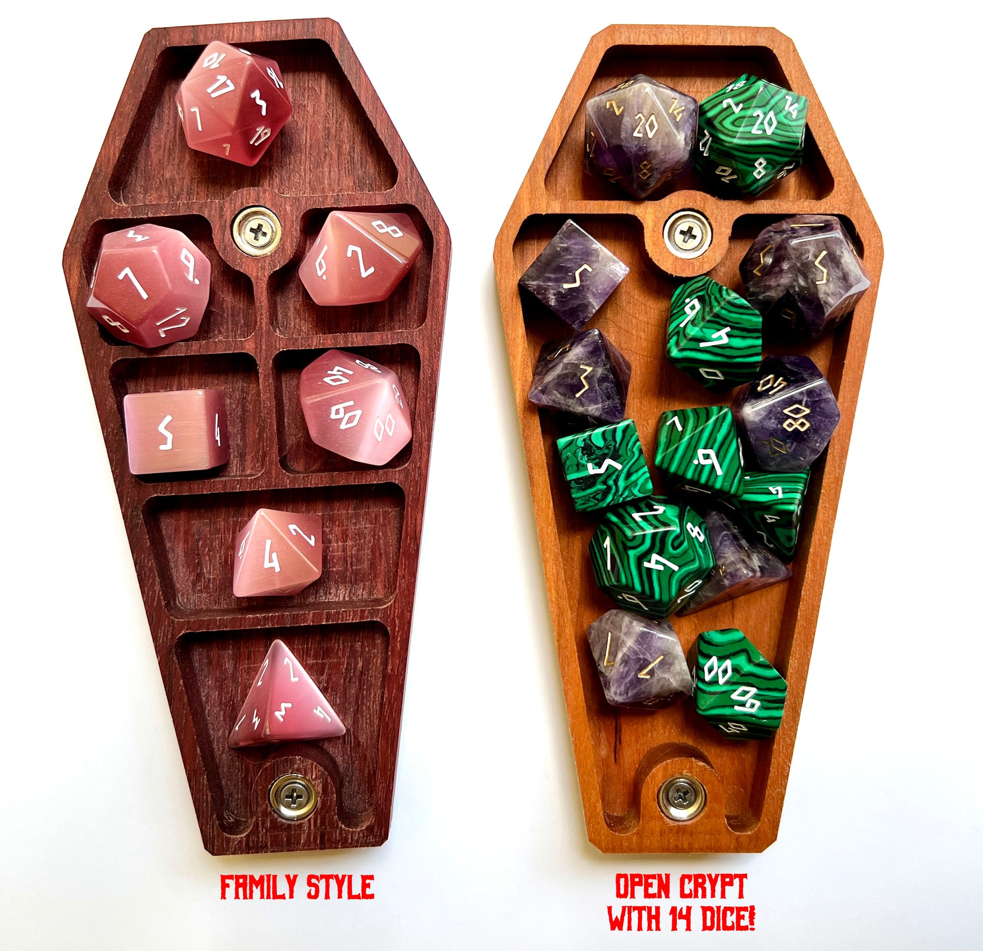 Raven & Moon-Dice Crypt-Cryptic Creative-dice casket-dice vault-dice box-dice tray-Cryptic Creative
