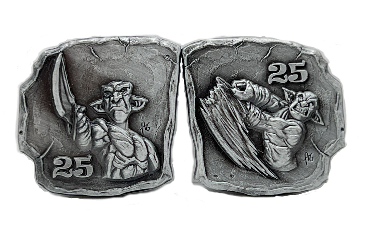 Goblins! D&D Monster Adventure Coins - (Set of 10 Metal Plated Novelty) (Copy)-Tokens-Cryptic Creative-Goblins-Adventure tokens-Cryptic Creative-Tokens-dice coin-dnd coins-rpg coins-LARP Coins