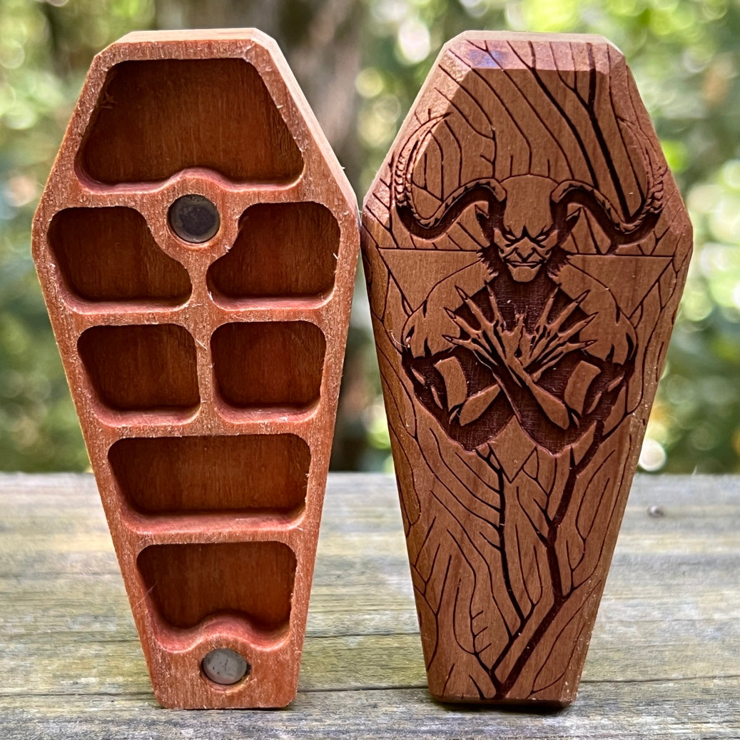 Demon - Mini Dice Crypt-Cryptic Creative-Cryptic Creative- dice crypt - mini dice - dice vault - dice box - dice coffin