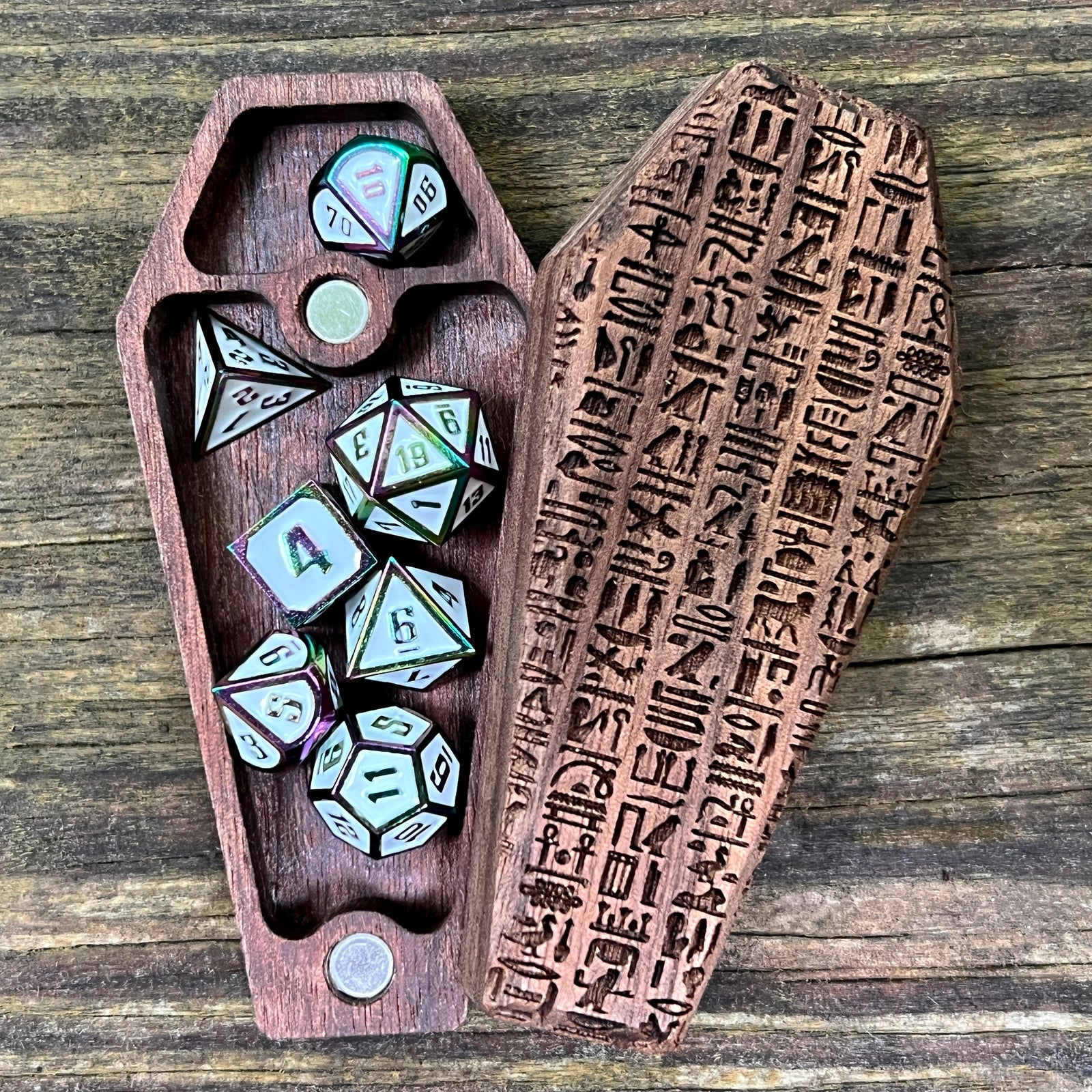 Egyptian - Mini Dice Crypt-Cryptic Creative-Cryptic Creative- dice crypt - mini dice - dice vault - dice box - dice coffin