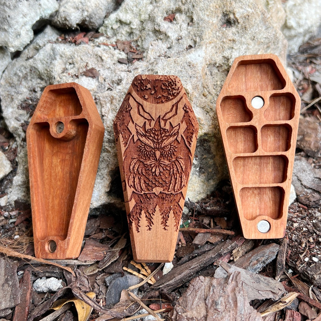 Owl Bear - Mini Dice Crypt-Cryptic Creative-Cryptic Creative- dice crypt - mini dice - dice vault - dice box - dice coffin