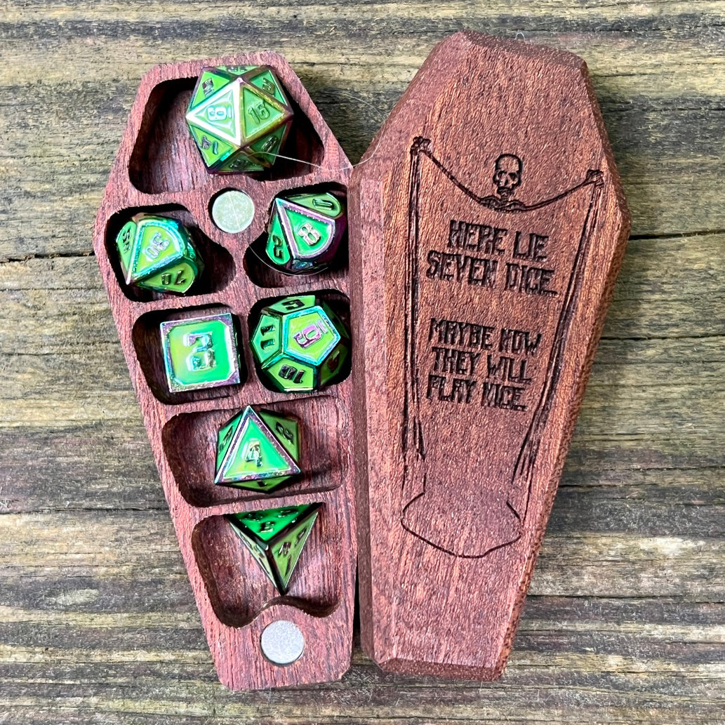 Skeleton Sign - Mini Dice Crypt-Cryptic Creative-Cryptic Creative- dice crypt - mini dice - dice vault - dice box - dice coffin