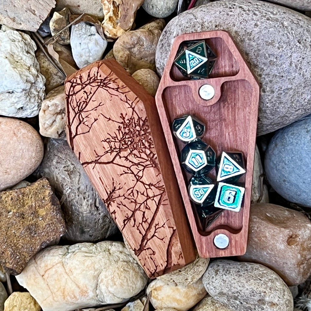 Lonely Tree - Mini Dice Crypt-Cryptic Creative-Cryptic Creative- dice crypt - mini dice - dice vault - dice box - dice coffin