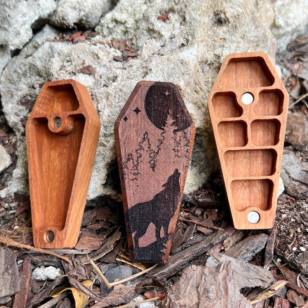 Wolf - Mini Dice Crypt-Cryptic Creative-Cryptic Creative- dice crypt - mini dice - dice vault - dice box - dice coffin