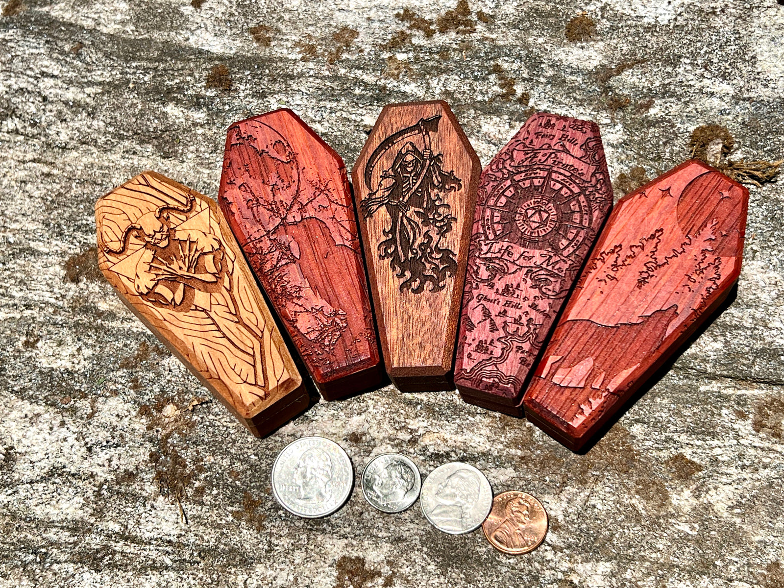 Wolf - Mini Dice Crypt-Cryptic Creative-Cryptic Creative- dice crypt - mini dice - dice vault - dice box - dice coffin