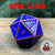 Astral Illusion - 35mm d20-Cryptic Creative-Metal Dice-DND Dice-Large Dice-D&D Dice-Cryptic Creative