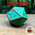 Celtic Copper - 35mm d20-Cryptic Creative-Metal Dice-DND Dice-Large Dice-D&D Dice-Cryptic Creative