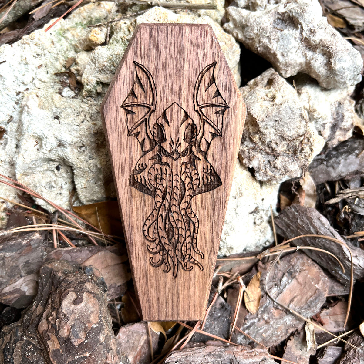 Cthulhu-Dice Crypt-Cryptic Creative-dice casket-dice vault-dice box-dice tray-Cryptic Creative