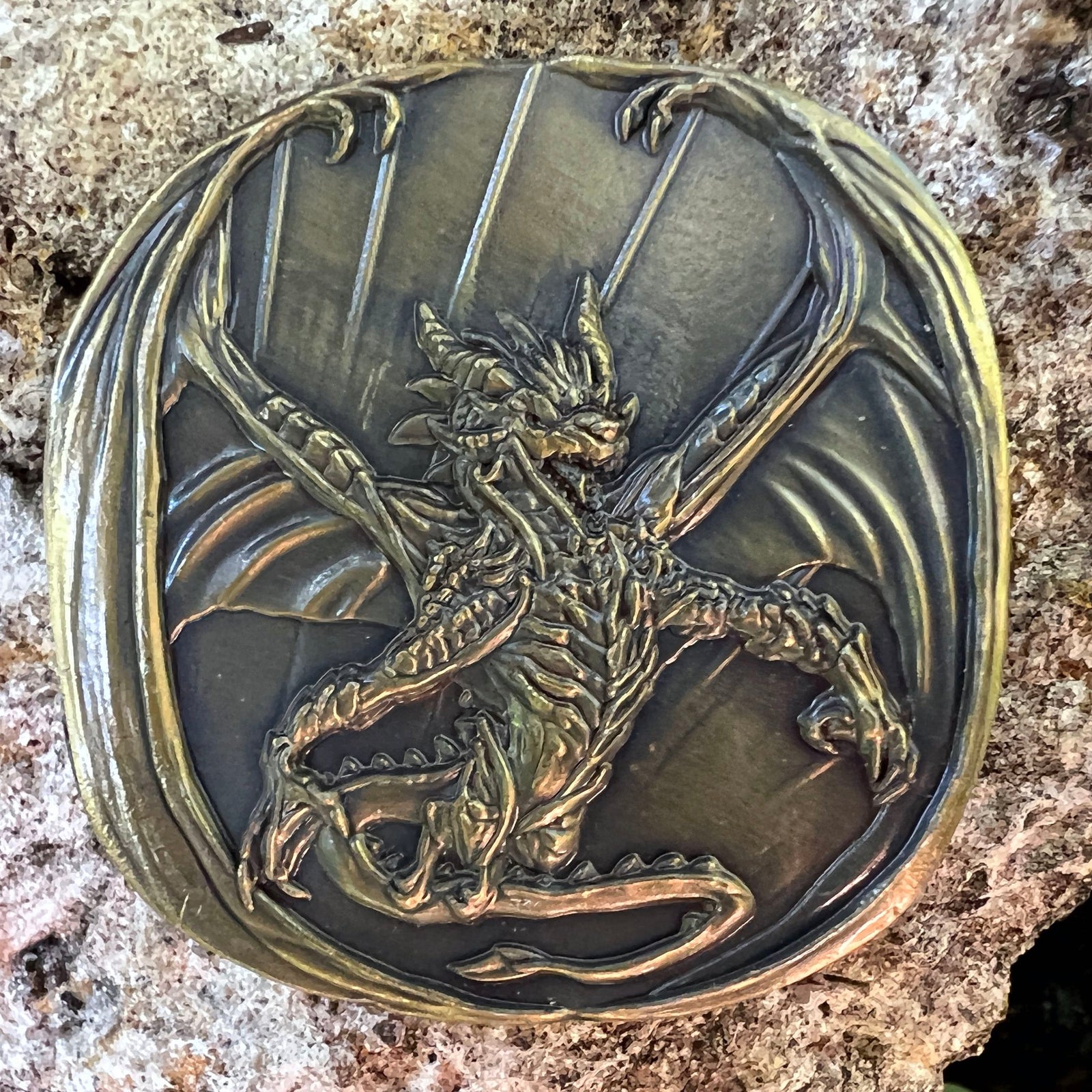 Decision Coin - Dragon-Cryptic Creative-dice coin-dnd coins-rpg coins-LARP Coins-Cryptic Creative