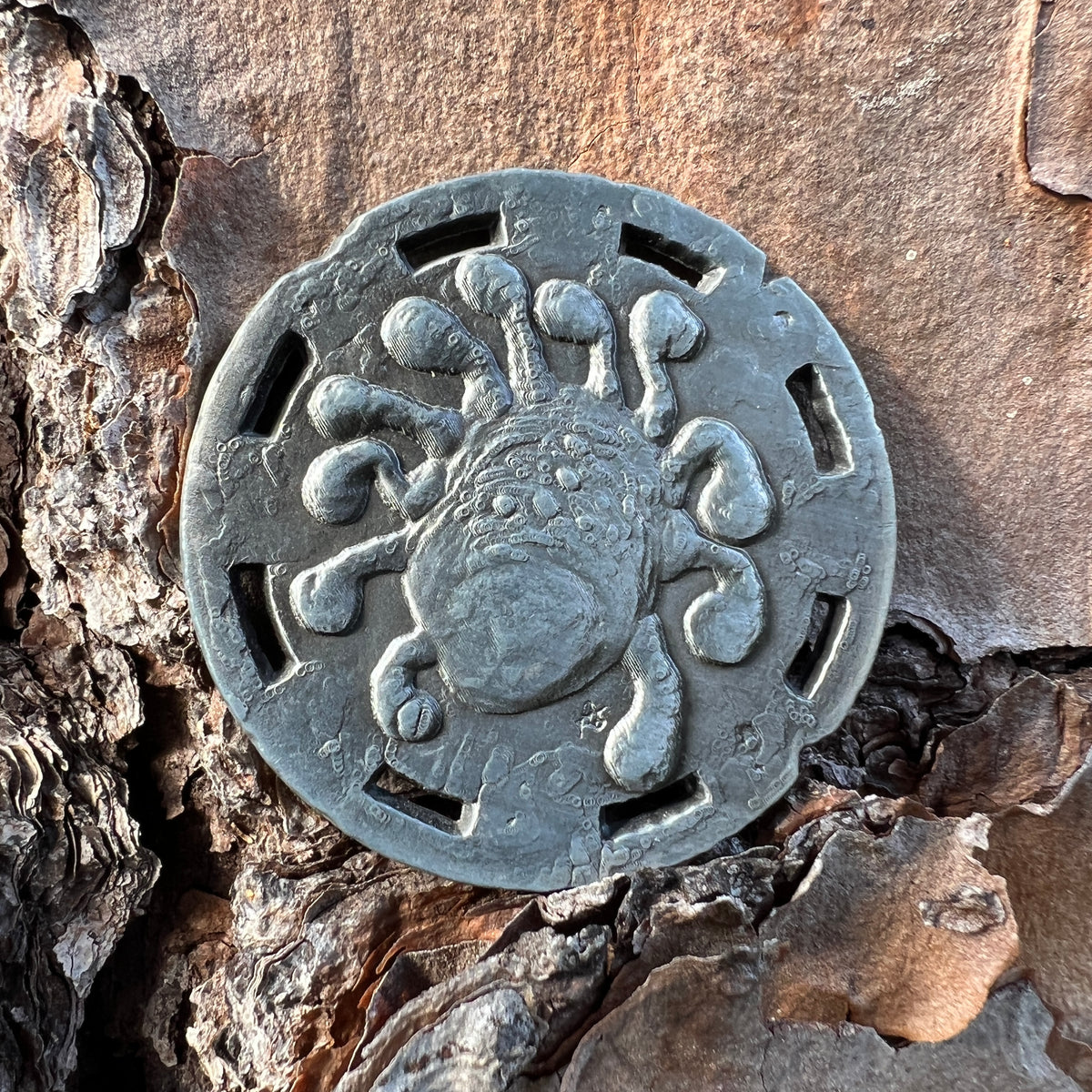 Decision Coin - Eye Tyrant-Cryptic Creative-dice coin-dnd coins-rpg coins-LARP Coins-Cryptic Creative