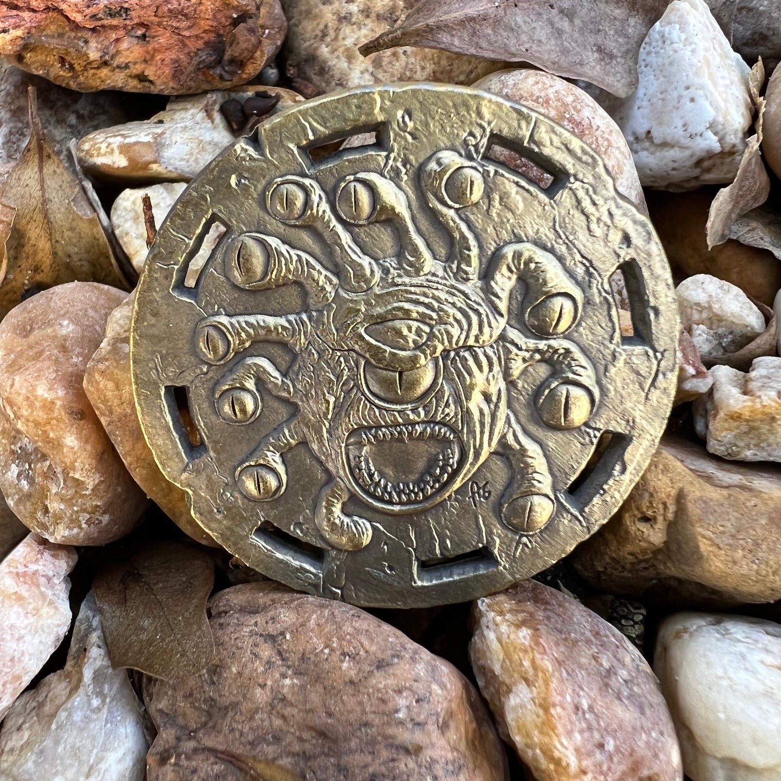 Decision Coin - Eye Tyrant-Cryptic Creative-dice coin-dnd coins-rpg coins-LARP Coins-Cryptic Creative