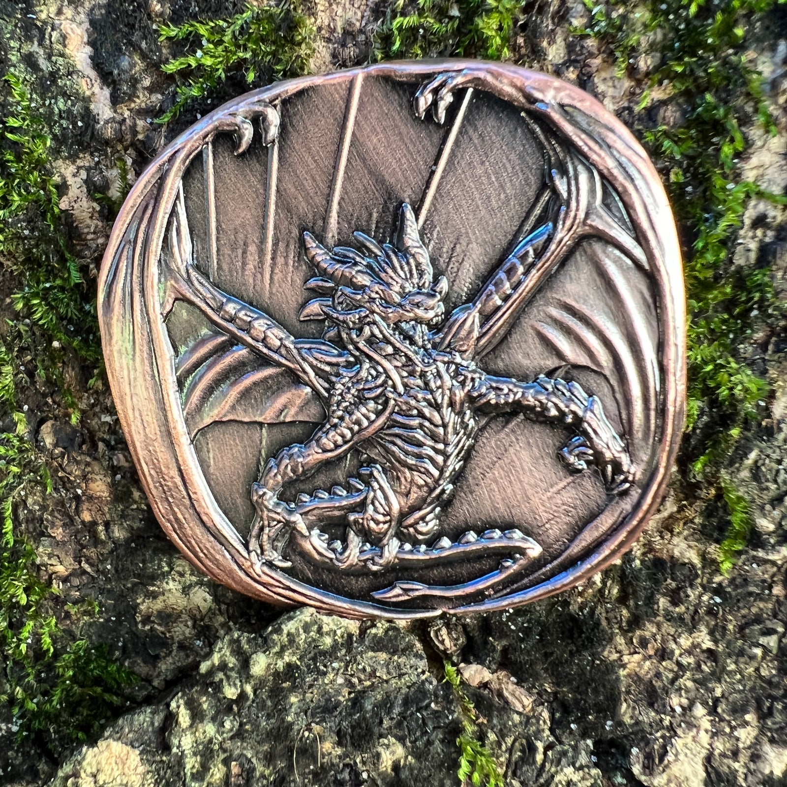 Decision Coin - Dragon-Cryptic Creative-dice coin-dnd coins-rpg coins-LARP Coins-Cryptic Creative