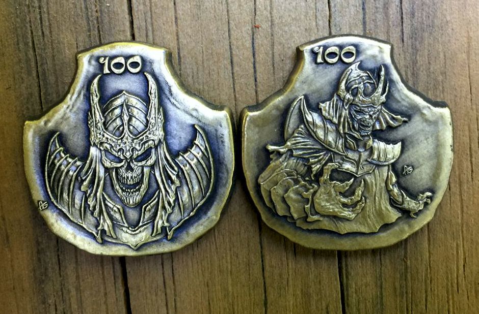 D&D Monster Coins - (Set of 10 Metal Plated Novelty)-Tokens-Cryptic Creative-dice coin-dnd coins-rpg coins-LARP Coins-Cryptic Creative