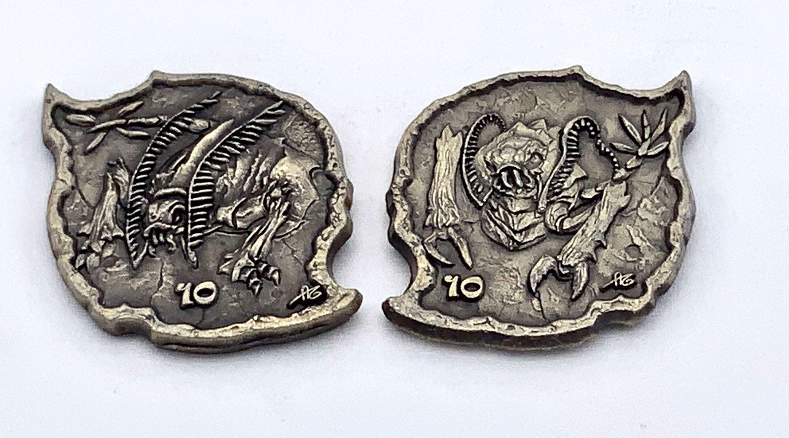More D&D Monster Coins - (Set of 10 Metal Plated Novelty)-Tokens-Cryptic Creative-dice coin-dnd coins-rpg coins-LARP Coins-Cryptic Creative