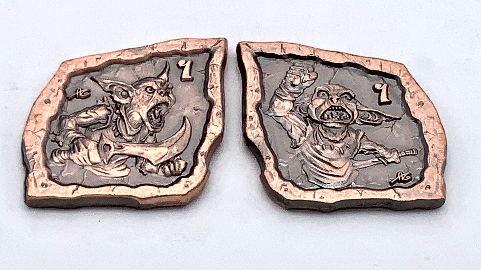 More D&D Monster Coins - (Set of 10 Metal Plated Novelty)-Tokens-Cryptic Creative-dice coin-dnd coins-rpg coins-LARP Coins-Cryptic Creative