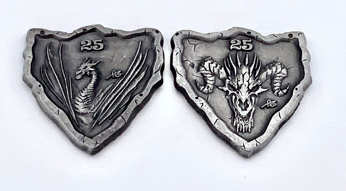 More D&D Monster Coins - (Set of 10 Metal Plated Novelty)-Tokens-Cryptic Creative-dice coin-dnd coins-rpg coins-LARP Coins-Cryptic Creative