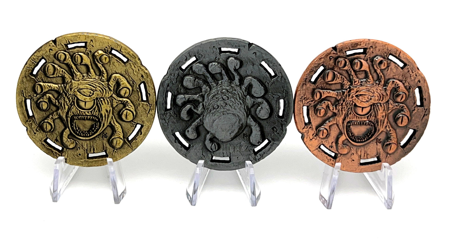 Decision Coin - Eye Tyrant-Cryptic Creative-dice coin-dnd coins-rpg coins-LARP Coins-Cryptic Creative