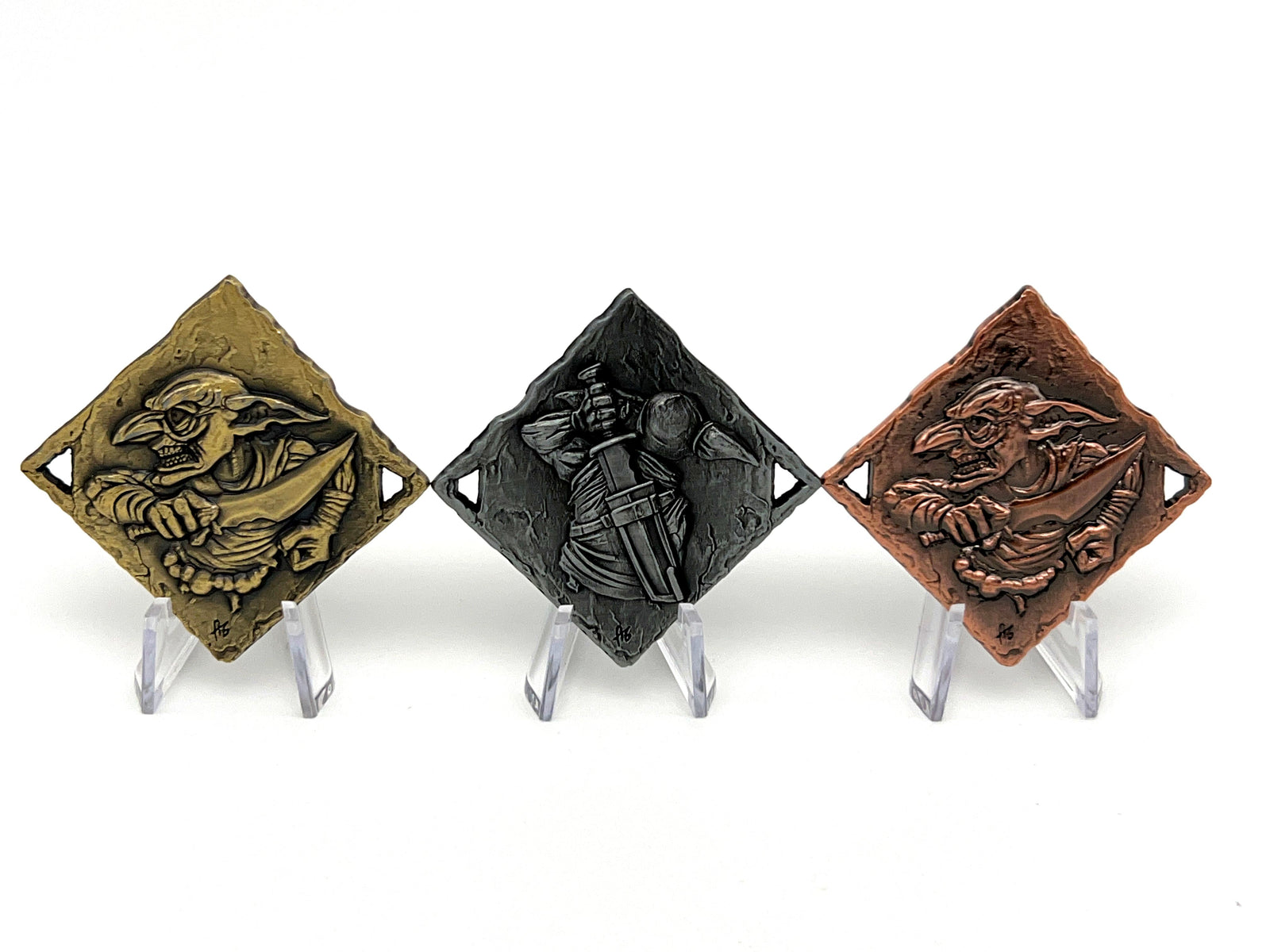 Decision Coin - Goblin-Cryptic Creative-dice coin-dnd coins-rpg coins-LARP Coins-Cryptic Creative